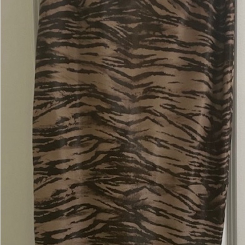 Tamara Mellon Leopard Print Pencil Skirt